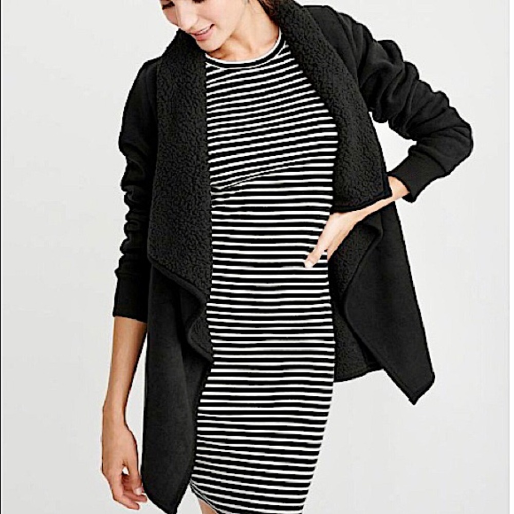 Abercrombie & Fitch Sherpa Lined Cardigan